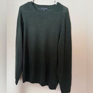 Hart Schaffner Marx Forest Green Crewneck Sweater Merino Wool Men’s XL